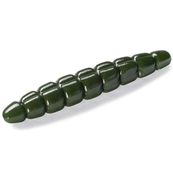 FISHUP Morio 3,04cm (12pcs.), #110 - Dark Olive Plasztik műcsali