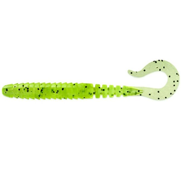 FISHUP Vipo 2" (10pcs.), #055 - Chartreuse/Black Plasztik műcsali