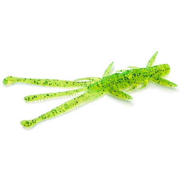 FISHUP Shrimp 3.6" (7pcs.), #026 - Flo Chartreuse/Green Plasztik műcsali