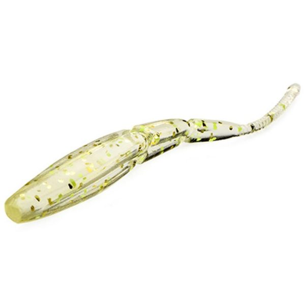 FISHUP Aji Triple Stick 1.9" (10pcs.), #412 - UV Clear/Chartreuse Plasztik műcsali