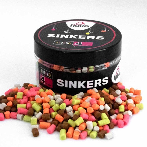 Fjuka Sinkers Color Mixed Süllyedő Horogcsali 4mm