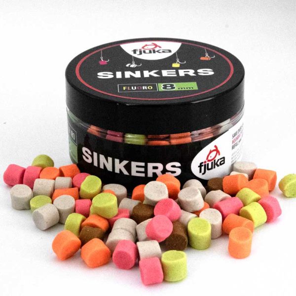 Fjuka Sinkers Color Mixed Süllyedő Horogcsali 8mm