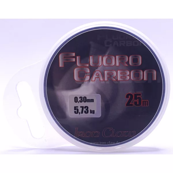 Iron Claw FluoroCarbon Átlátszó 0,30mm 25m Monofil Előkezsinór