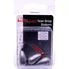 Iron Claw Tear Drop Shot Sinker Ólom 18gr 3db