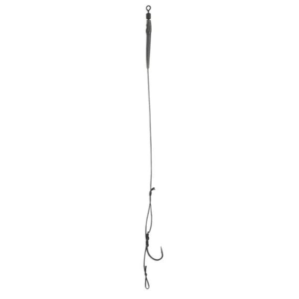 Anaconda Piercer Adjustable Hair Rig Curve Shank MB 2 Füles, Szakállas Fonott Előkötött Horog 2db