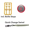 Anaconda Piercer Line Aligner Rig Power Carp C4 2 Füles, Szakáll Nélküli Fonott 20cm Előkötött Horog 2db