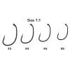 Anaconda Piercer Combi Rig Curve Shank GT-8 6 Füles, Szakállas Fonott Előkötött Horog 2db