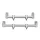 Anaconda Gunmetal Rod Goal Post Buzzer 2 Botos Kereszttartó 24cm