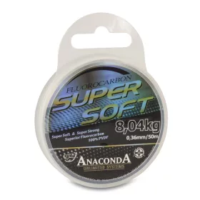   Anaconda Super Soft Fluorocarbon Átlátszó 0,36mm 50m Monofil Előkezsinór