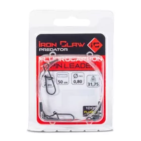   Iron Claw Fluorocarbon Spin Leader 0,35mm 50cm Pergető Előke 2db