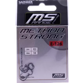   MS Range E-126 Method Strong 14 Füles, Szakállas Horog 10db
