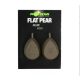 Korda Flat Pear Inline Blister Bojlis ólom 70gr - 2db - Csúszó - Körte ólom | Bojlis horgászat