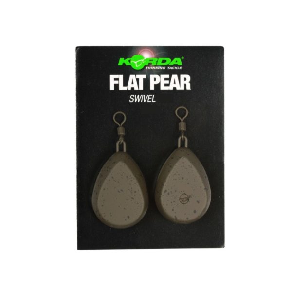 Korda Flat Pear Swivel Blister Bojlis ólom 70gr - 2db - Végólom - Körte ólom | Bojlis horgászat