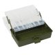 KINETIC Tackle Box 3 Drawers M Clear/Green Szerelékes doboz