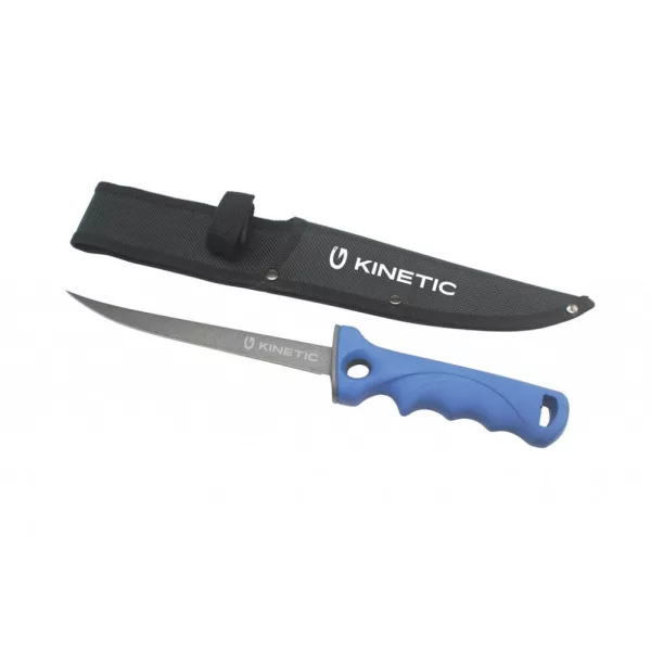 KINETIC Fillet Knife Soft Grip 17,78cm Blue/Black Kés