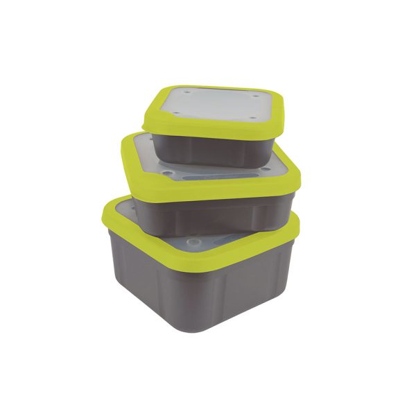 Matrix Bait Boxes Grey/Lime - 1.1pt Csalis Doboz