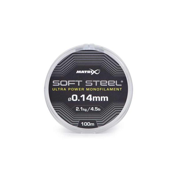 Matrix Soft Steel Ultra Power Monofilament 0,14mm 100m Monofil Főzsinór