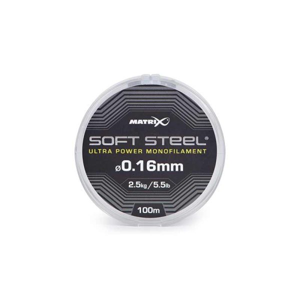 Matrix Soft Steel Ultra Power Monofilament 0,16mm 100m Monofil Főzsinór
