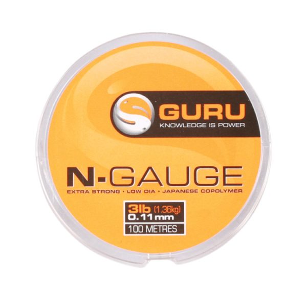 Guru N-Gauge előkezsinór - 9lb (0,22mm) - 100m
