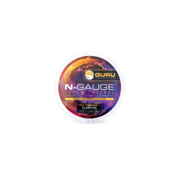 Guru N-Gauge Super Natural Monofil Zsinór Clear 0.10mm 2lb 4oz/1.09kg