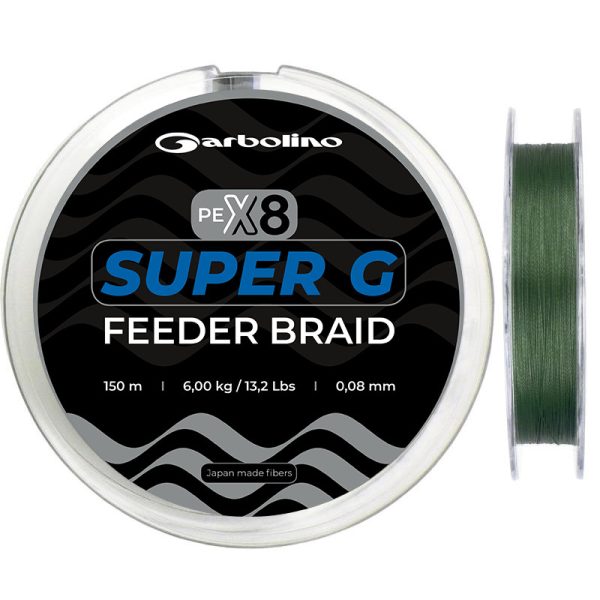 Garbolino Super G Feeder Braid 0,10mm 150m feeder fonottzsinór / fonott zsinór