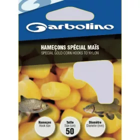   GARBOLINO SPECIAL GOLD CORN HTN 14 (SIZE 14 LINE 0,14mm) előkötött horog