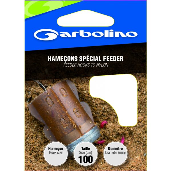 GARBOLINO FEEDER HOOKS 16 (SIZE 8 LINE 0,18mm) előkötött horog