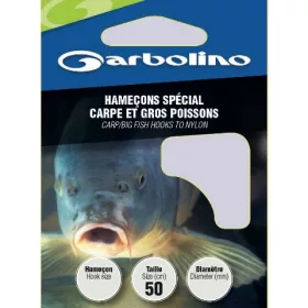   GARBOLINO CARP/BIG FISH HTN 6 (SIZE 6 LINE 0,22mm) előkötött horog