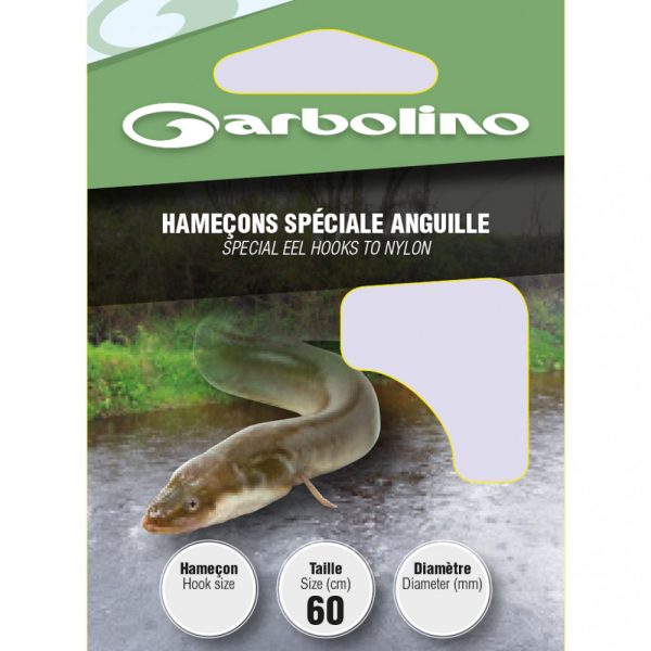 Garbolino - SPECIAL EEL L22 H8 - Monofil előkötött horog - Előkötött horog - Szakállas horog, Lapkás horog