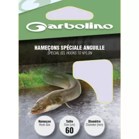   Garbolino - SPECIAL EEL L26 H6 - Monofil előkötött horog - Előkötött horog - Szakállas horog, Lapkás horog