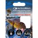 Garbolino Special Pellet Carp Hook To Nylon 0,18mm 50cm 14 Lapkás Szakáll Nélküli Monofil Előkötött Horog  10db