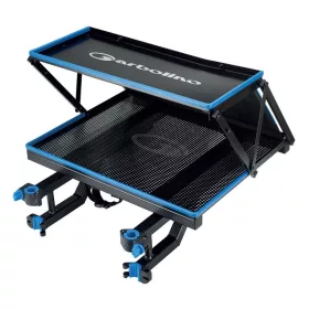   Garbolino Squadra Double Stack XL Side Tray Kétszintes Árnyékolós Oldaltálca Rögzítő Betétekkel