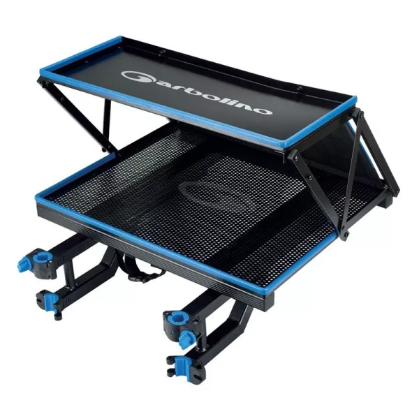 Garbolino Squadra Double Stack XL Side Tray Kétszintes Árnyékolós Oldaltálca Rögzítő Betétekkel