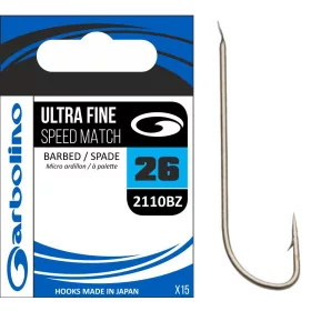 Garbolino ULTRA FINE SPEED MATCH 2110BZ -BARBED 18 horog