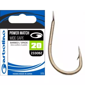 Garbolino 2330BZ 16 horog / POWER MATCH / WIDE GAPE