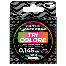   Garbolino - STREAMLINE TOC TRI-COLORE HAUTE VISIBILITE - 100M - Főzsinór - Monofil zsinór - Trout zsinór