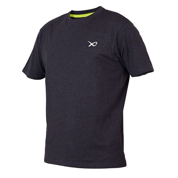 Matrix Minimal Black Marl T-Shirt XXX Large Póló