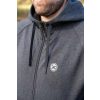 Matrix Charcoal Marl Zip Hoody Pulóver L