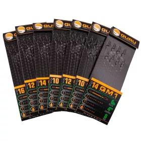  GURU QM1 STANDARD HAIR READY RIGS  4 Size előkötött QM1 horog 16 (0.17mm)