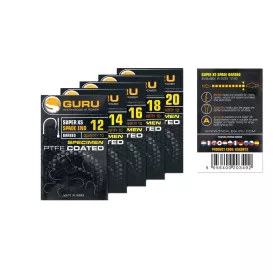 Guru Super XS 12 Lapkás Szakállas Pontyozó Horog 10db