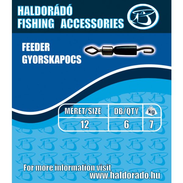 Haldorádó Feeder gyorskapocs L 9kg 6db