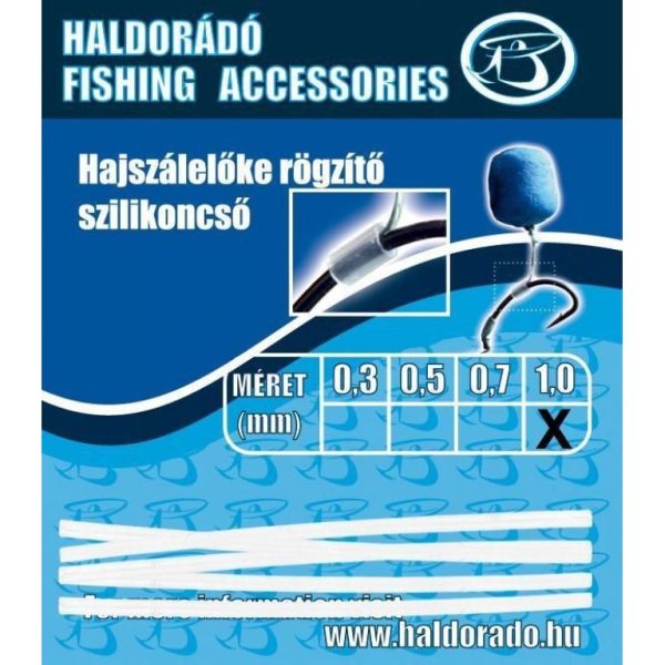 Haldorádó Hajszálelőke rögzítő szilikoncső 0,3mm 5db