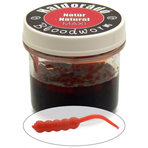 Haldorádó Bloodworm Maxi Natúr 30db/tégely 23mm szúnyoglárva imitáció