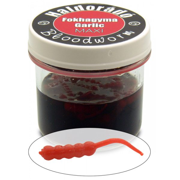 Haldorádó Bloodworm Maxi Fokhagyma 30db/tégely 23mm szúnyoglárva imitáció