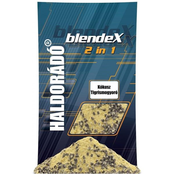Haldorádó BlendeX 2 in 1 Kókusz+ Tigrismogyoró, Halliszt mentes, Feeder horgászat, 800gr,  plusz micro pellet - Csalizás, etetés|Etetőanyagok