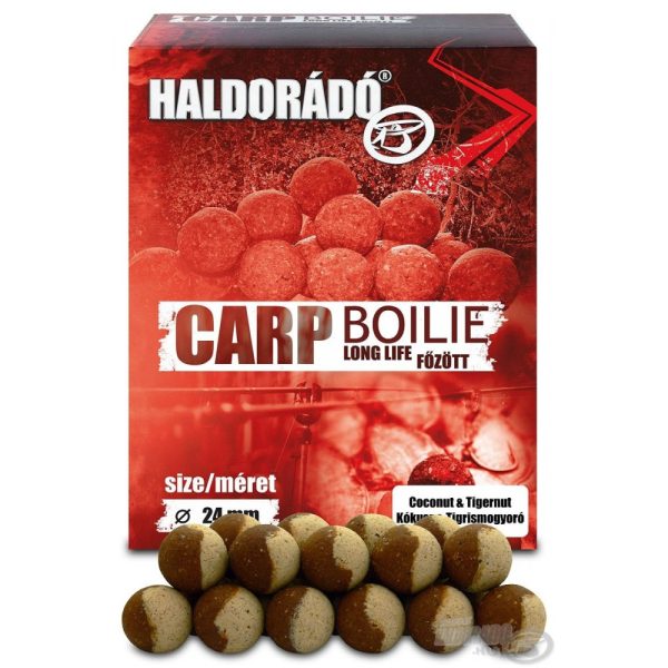 Haldorádó Carp Boilie Long Life 24 mm - Kókusz & Tigrismogyoró