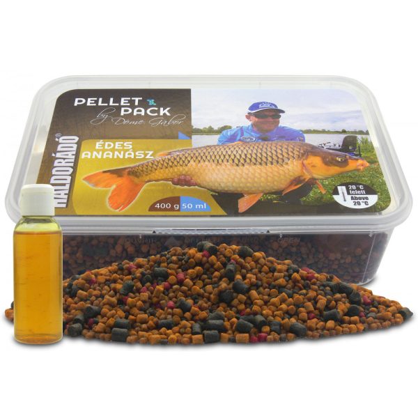 Haldorádó Pellet Pack By Döme Gábor Édes Ananász 400gr 50ml aroma Pellet box