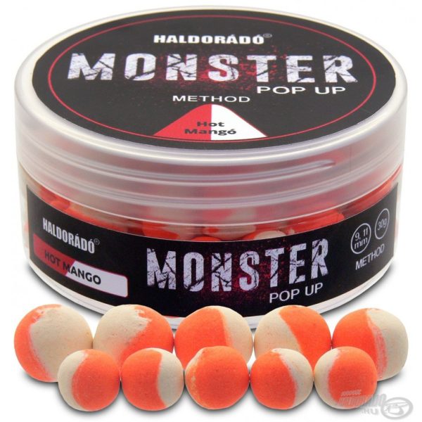 Haldorádó MONSTER Pop Up Method 9, 11 mm - Hot Mangó