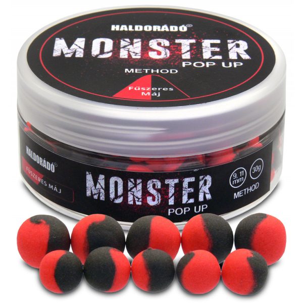 Haldorádó Monster Pop Up Method Fűszeres Máj 30gr 9-11mm