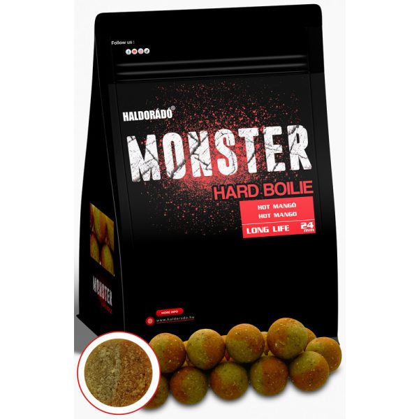 Haldorádó Monster Hard Boilie Hot Mangó 700gr 24mm Bojli